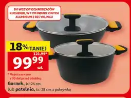 Auchan Garnek z pokrywką śr. 24 cm oferta
