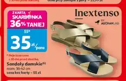 Auchan Sandały damskie Inextenso oferta