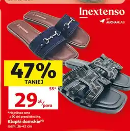 Auchan Klapki damskie Inextenso oferta