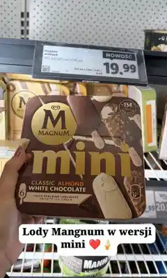 Lidl Lody Magnum Mini Classic Almond White Chocolate oferta