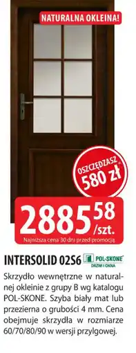 DDD Skrzydło wewnętrzne INTERSOLID 02S6 oferta