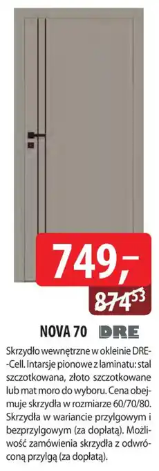 Skrzydło wewnętrzne NOVA 70