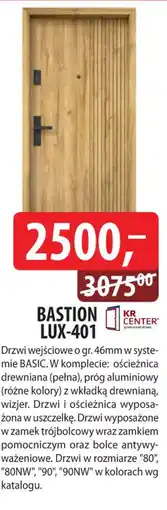 DDD Drzwi wejściowe Bastion LUX-401 oferta