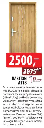 DDD Drzwi wejściowe Bastion A118 oferta