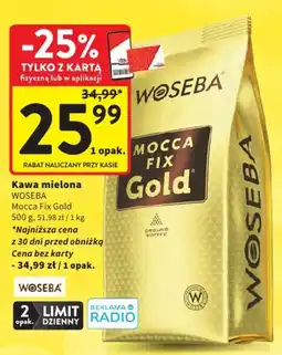 Intermarche Kawa mielona WOSEBA Mocca Fix Gold oferta