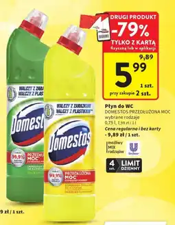 Intermarche Płyn do WC DOMESTOS PRZEDŁUŻONA MOC oferta