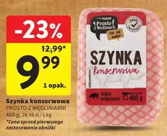 Intermarche Szynka konserwowa Prosto z Wędliniarni oferta