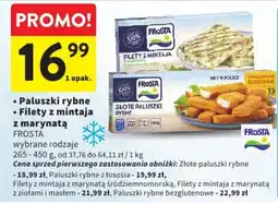 Intermarche Paluszki rybne Filety z mintaja z marynatą FROSTA oferta