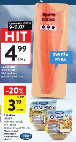 Intermarche Łosoś XXL SUPERFISH filet ze skórą oferta