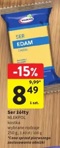 Intermarche Ser żółty MLEKPOL oferta
