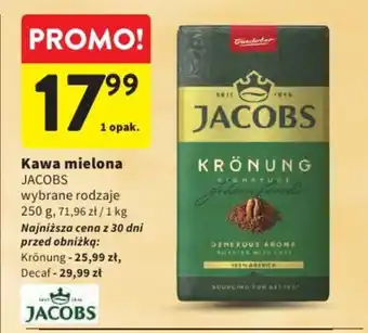 Intermarche Kawa mielona JACOBS oferta