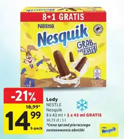 Intermarche Lody NESTLE Nesquik oferta