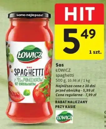 Intermarche Sos SPAGHETTI ŁOWICZ oferta