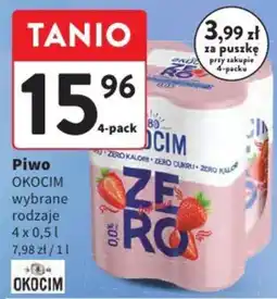 Intermarche Piwo OKOCIM wybrane rodzaje oferta