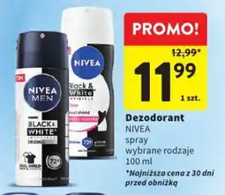 Intermarche Dezodorant NIVEA spray wybrane rodzaje oferta