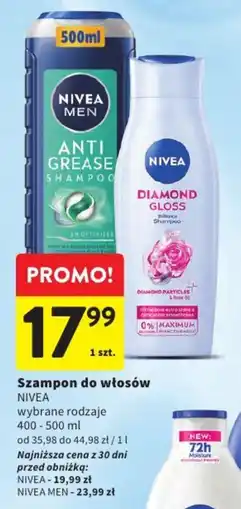 Intermarche Szampon do włosów NIVEA wybrane rodzaje oferta