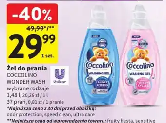 Intermarche Żel do prania COCCOLINO WONDER WASH oferta