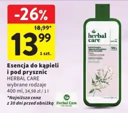Intermarche Esencja do kąpieli i pod prysznic HERBAL CARE wybrane rodzaje oferta