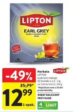 Intermarche Herbata LIPTON oferta