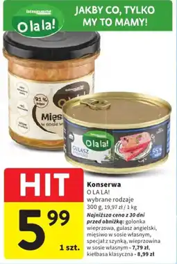 Intermarche Konserwa O LA LA! wybrane rodzaje oferta