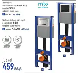 Cersanit Stelaż mechaniczny MITO 40 MECH, przycisk ENTER II oferta