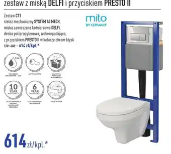 Zestaw z miską DELFI i przyciskiem PRESTO II