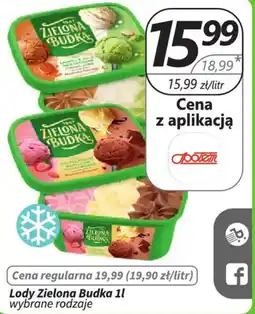 Społem Lody Zielona Budka wybrane rodzaje oferta