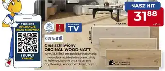 Gres szkliwiony ORIGINAL WOOD MATT