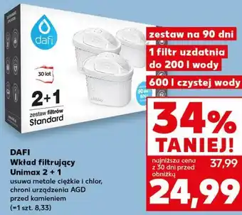 Kaufland DAFI Wkład filtrujący Unimax 2 + 1 oferta