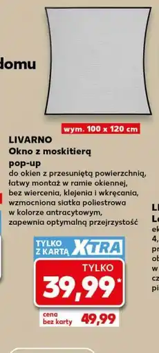 Kaufland LIVARNO Okno z moskitierą pop-up oferta
