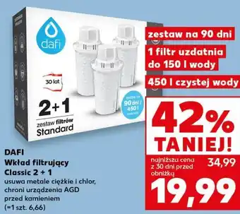 Kaufland DAFI Wkład filtrujący Classic 2 + 1 oferta