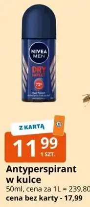 E.Leclerc Antyperspirant w kulce Nivea Men oferta