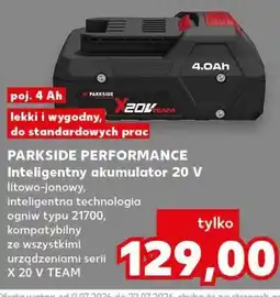 Kaufland Parkside Performance Inteligentny akumulator 20 V 4.0Ah oferta