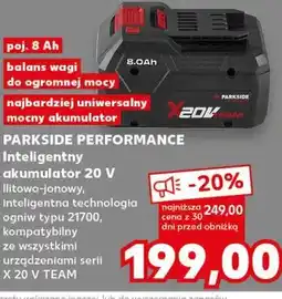 Kaufland Parkside Performance Inteligentny akumulator 20 V 8.0Ah oferta