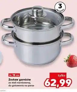 Kaufland Zestaw garnków do gotowania na parze oferta