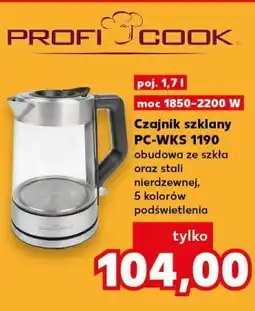 Kaufland Czajnik szklany PC-WKS 1190 Proficook oferta