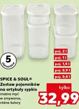 Kaufland SPICE & SOUL Zestaw pojemników na artykuły sypkie oferta