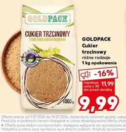 Kaufland GOLDPACK Cukier trzcinowy oferta