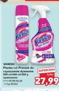 Kaufland Pianka do dywanów Vanish oferta