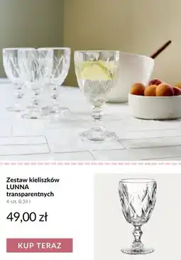 Homla Zestaw kieliszków LUNNA transparentnych oferta