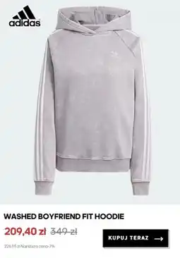 Adidas Bluza z kapturem Adidas Washed Boyfriend Fit Hoodie oferta