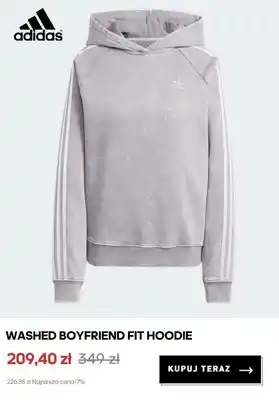 Bluza z kapturem Adidas Washed Boyfriend Fit Hoodie