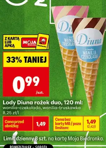 Biedronka Lody Diuna oferta
