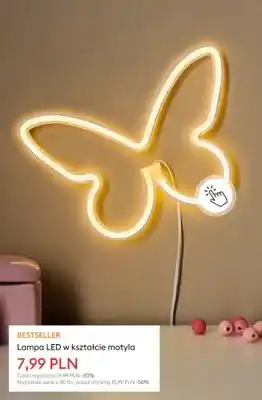 Lampa LED w kształcie motyla