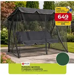 Mrówka Huśtawka ogrodowa Ołer Garden 3-osobowa z moskitierą oferta
