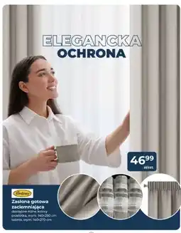 Mrówka Zasłona gotowa zaciemniająca Eurofirany taśma 140x270 cm oferta