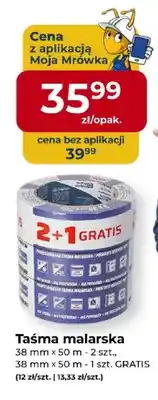 Mrówka Taśma malarska Blue Dolphin 3-pak 38mmx50 m oferta