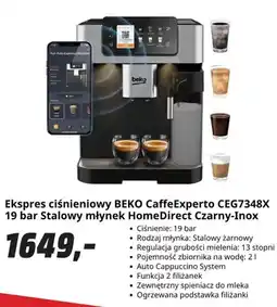 Media Markt Ekspres ciśnieniowy BEKO CaffeExperto oferta