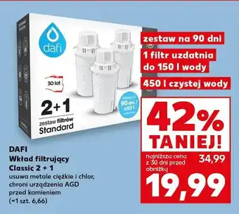 Kaufland Wkład filtrujący DAFI Classic 3-pak oferta
