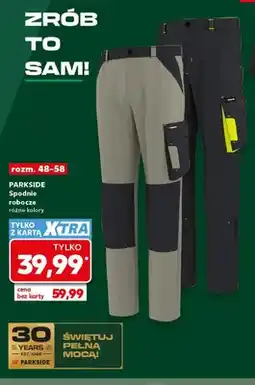 Kaufland Spodnie robocze męskie Parkside oferta